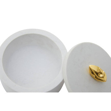 Flos White Marble Storage Jar