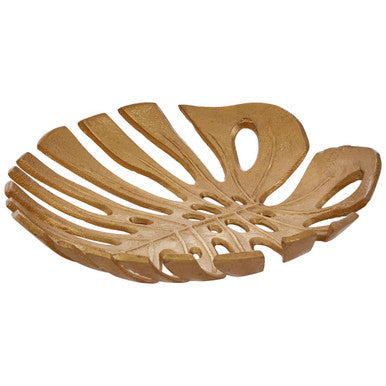 Monstera Small Gold Finish Leaf Dish | Prato