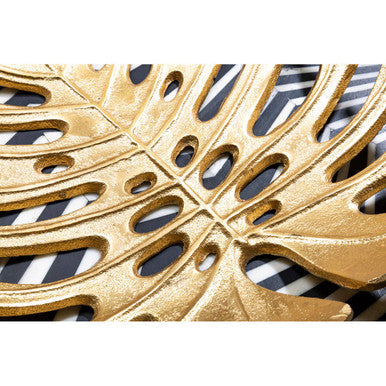Monstera Small Gold Finish Leaf Dish | Prato