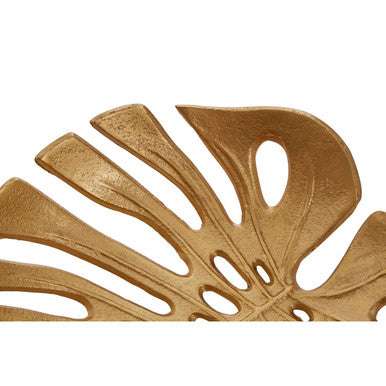 Monstera Small Gold Finish Leaf Dish | Prato