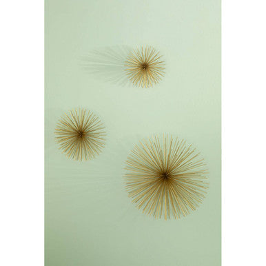 Set of 3 Gold Finish Starburst Wall Decor | Mirano