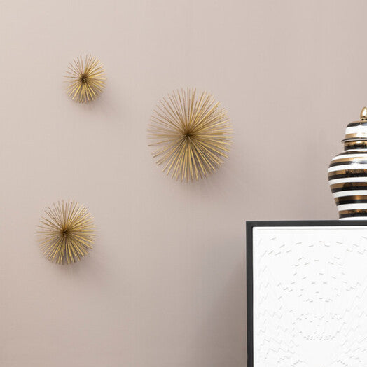 Set of 3 Gold Finish Starburst Wall Decor | Mirano