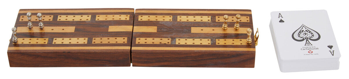 Churchill Games Sheesham Wood Cribbage Set