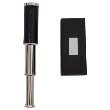 Churchill Black Leather Effect Telescope with Box