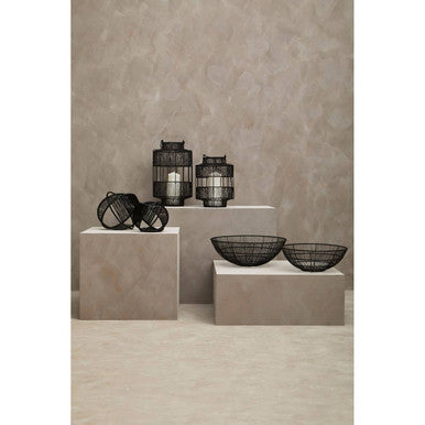 Enzo Small Black Wire Lantern