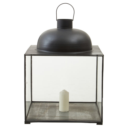 Large Black Square Lantern | Preston