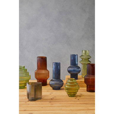 Benka Blue Glass Vase