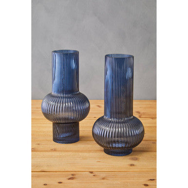 Benka Blue Glass Vase