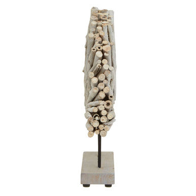 Seraya White Wood Sculpture