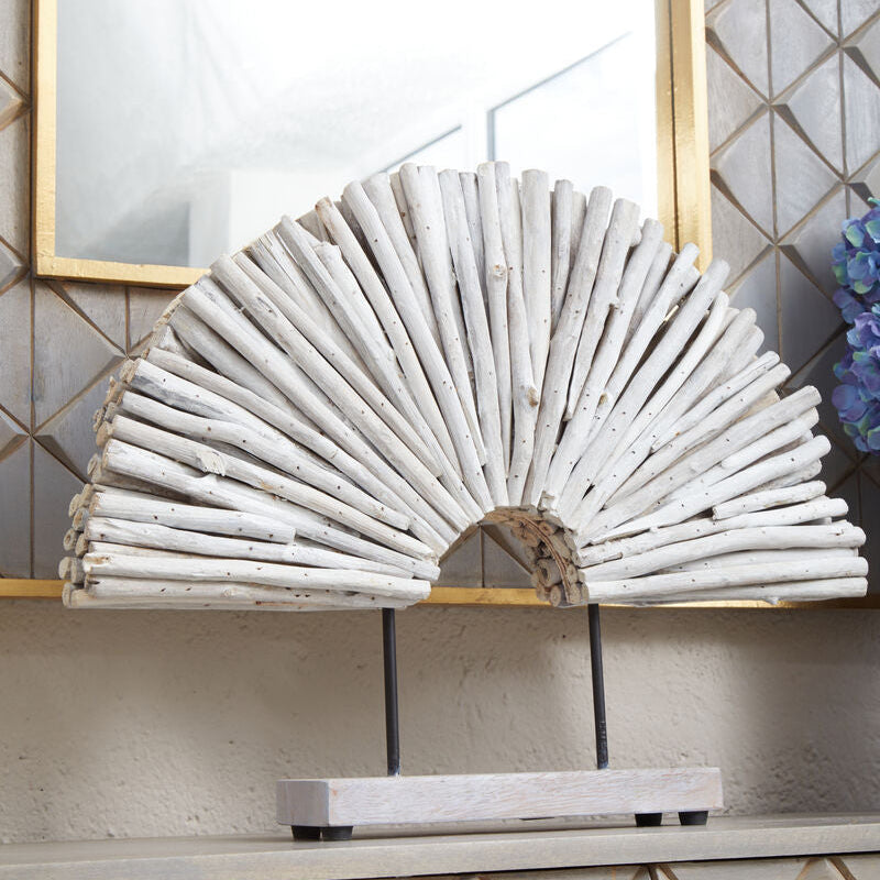 Seraya White Wood Sculpture