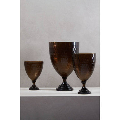 Cortina Small Honeycomb Glass Candle Holder