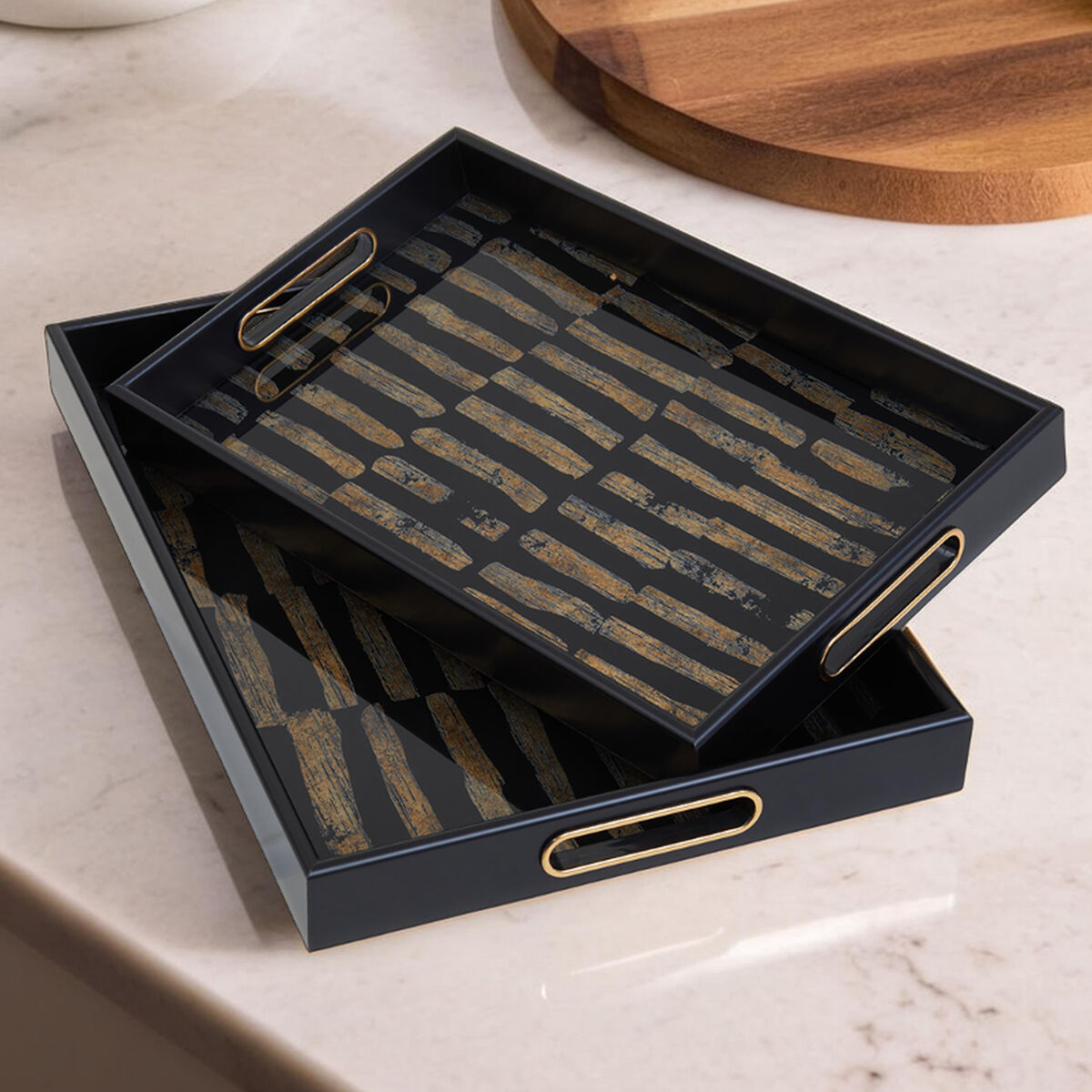 Celina Set Of Two Rectangular Trays