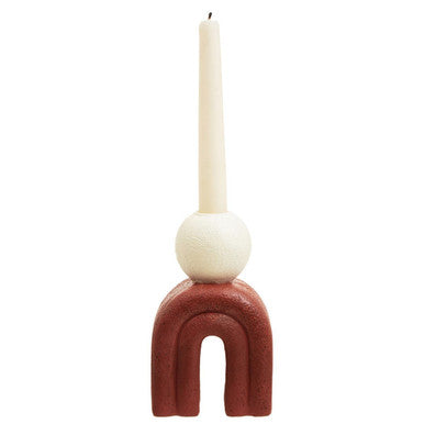 Candle Holder with Red Base | Utica