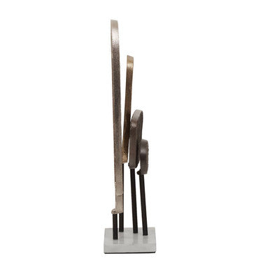 Simbolo Small Assorted Colour Metal Sculpture On Marble Base