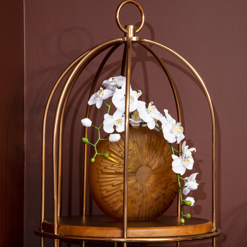 Hadia Amber Glass Vase