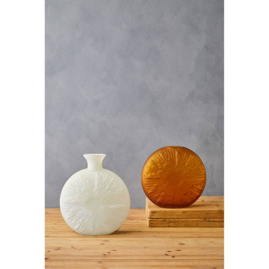 Hadia Amber Glass Vase