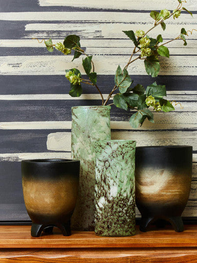 Harri Large Glass Marble Effect Vase