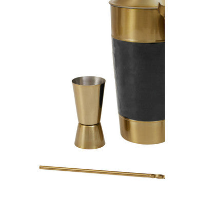Black Enamel 4 Piece Cocktail Set | Carolina