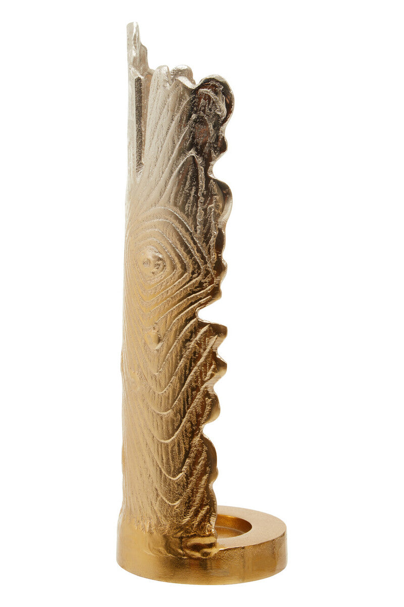 Dion Small Ombre Silver and Gold Finish Candle Holder