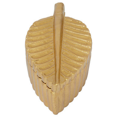 Gold Finish Plume Box | Prato