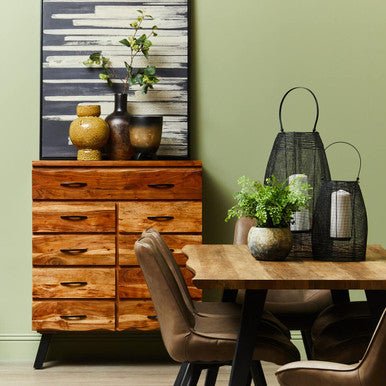 Arlo Large Wooden Ombre Vase