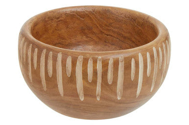 Arlo Small Brown and Natural Round Bowl