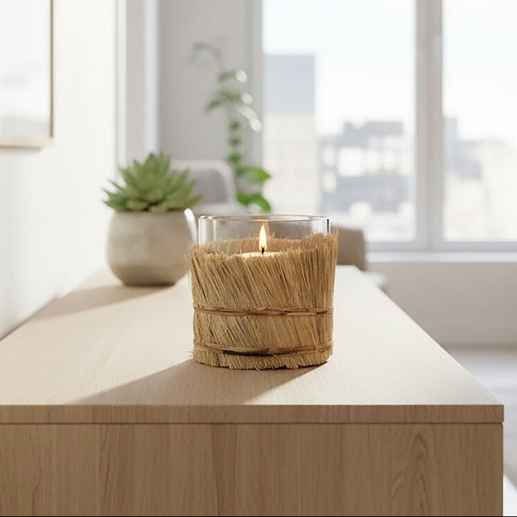 Natural Small Candle Holder | Kuta