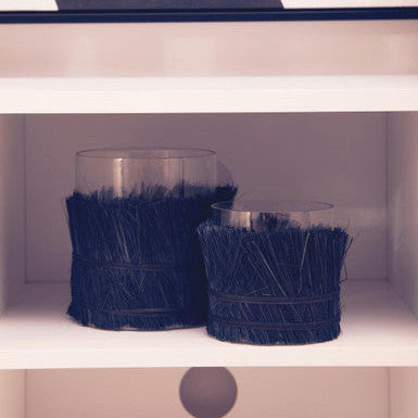 Kuta Black Small Candle Holder
