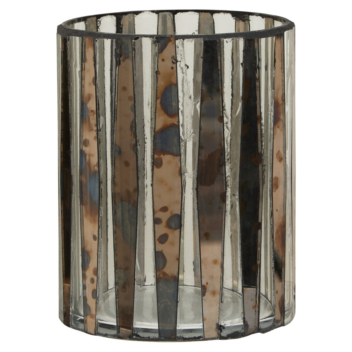 Gaia Smoked Anitque Finish Small Candle Holder