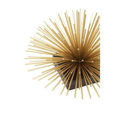 Mirano Gold Finish Starburst With Black Marble Base