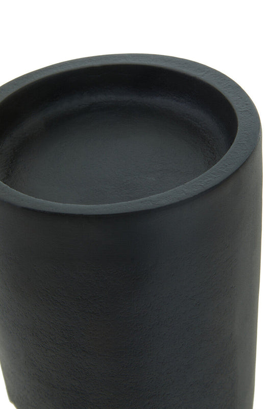 Small Black and Gold Finish Candle Holder | Daito