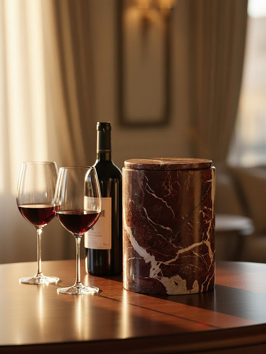 Salmo Red Marble Ice Bucket