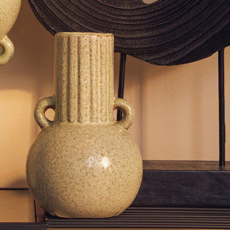 Small Speckled Green Vase | Calcita