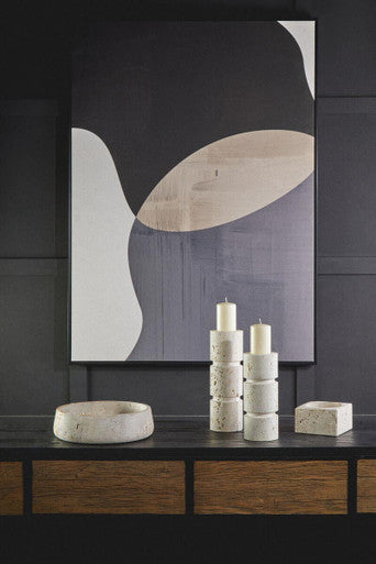 Travertine Square Decorative Bowl | Tibor