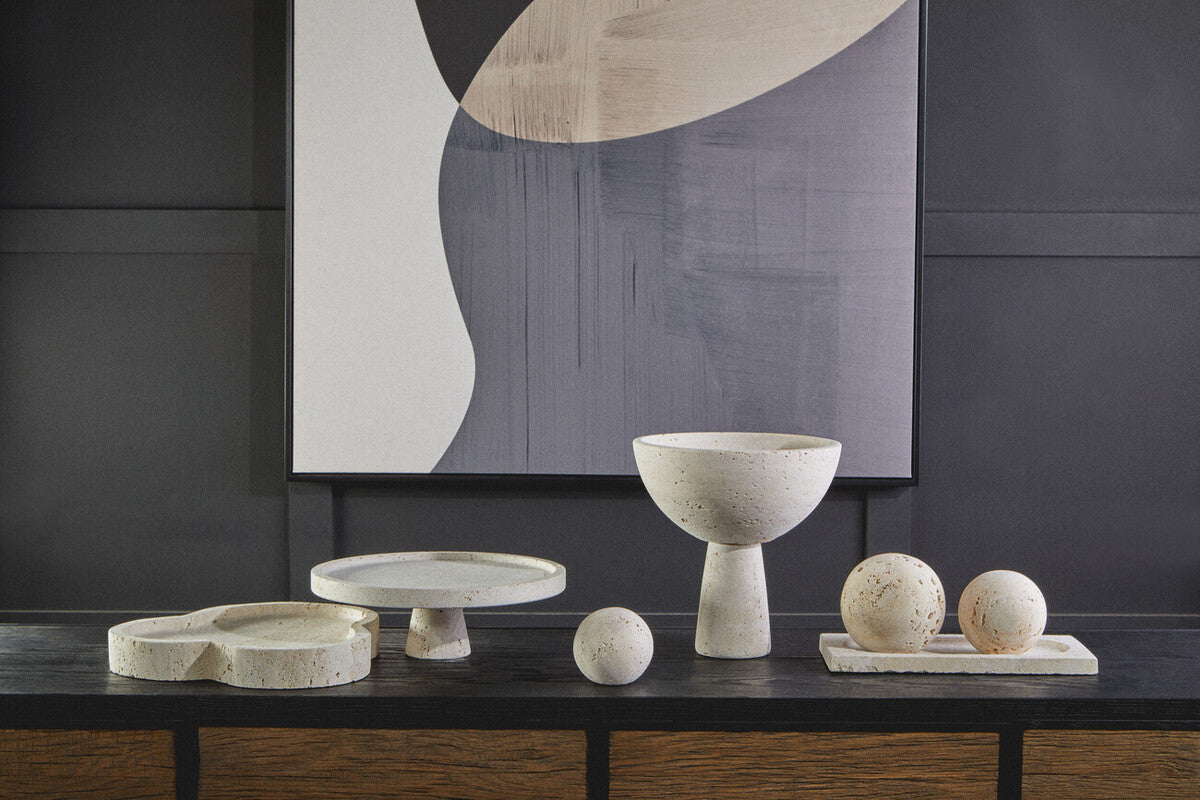 Travertine Irregular Tray | Tibor