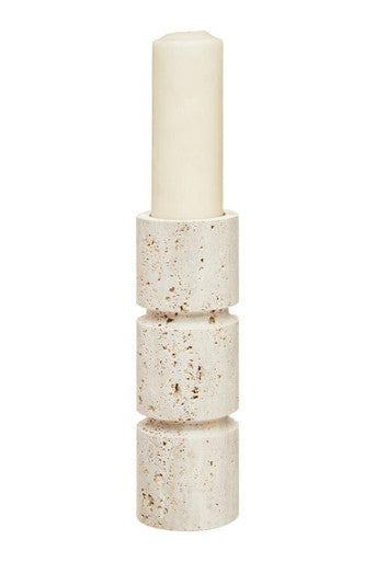 Travertine Large Candle Holder | Tibor