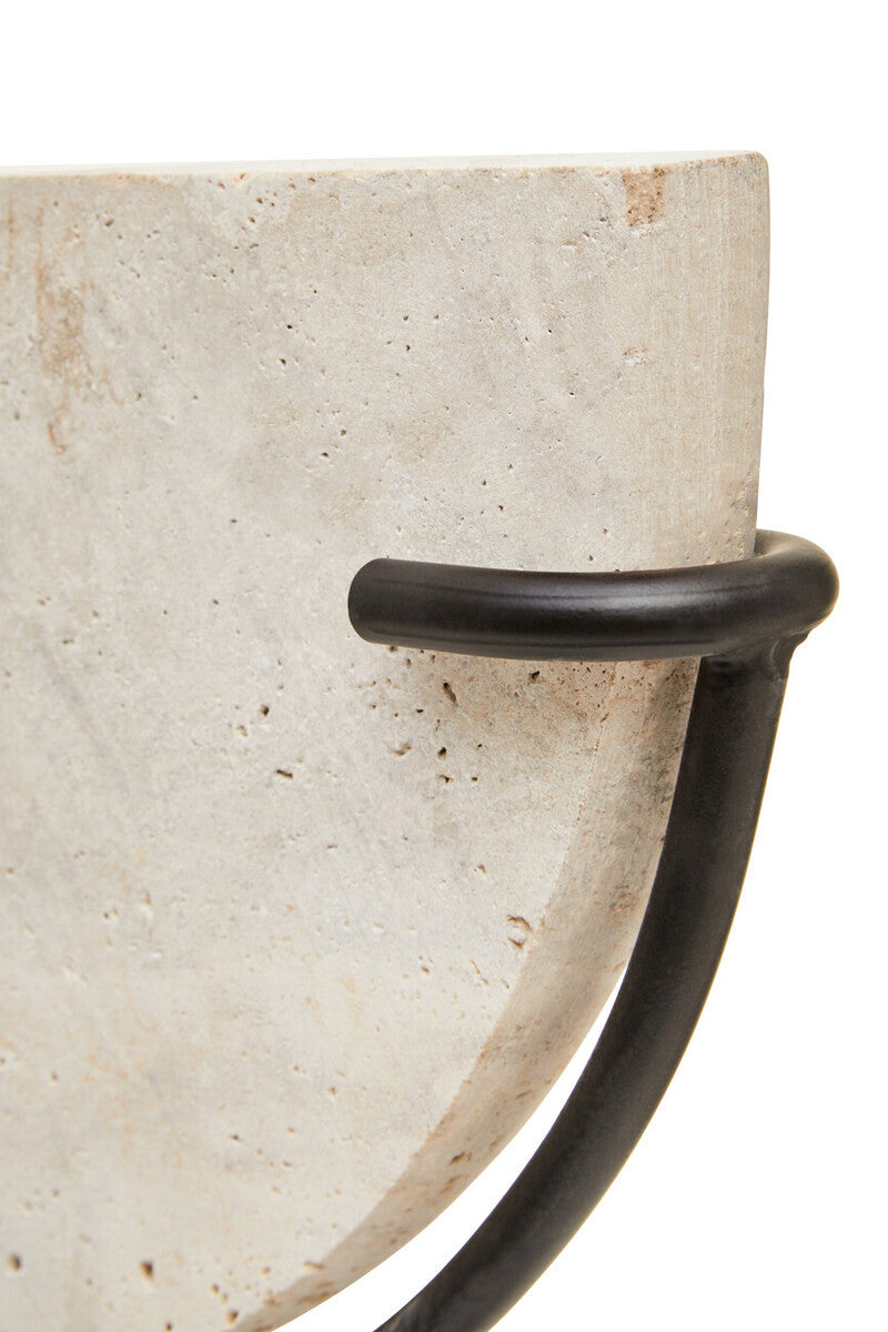 Tibor Travertine Small Sculpture