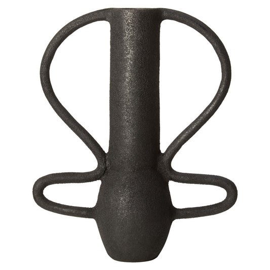Large Textured Black Vase | Deriva
