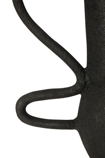 Deriva Large Textured Black Vase