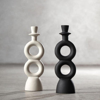 Large Black Candle Holder | Hapax