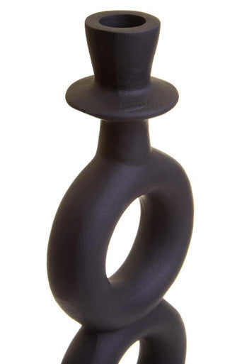 Large Black Candle Holder | Hapax