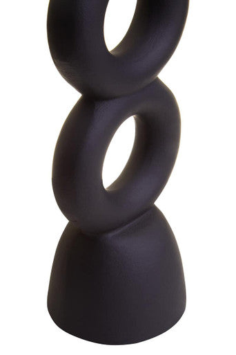 Large Black Candle Holder | Hapax