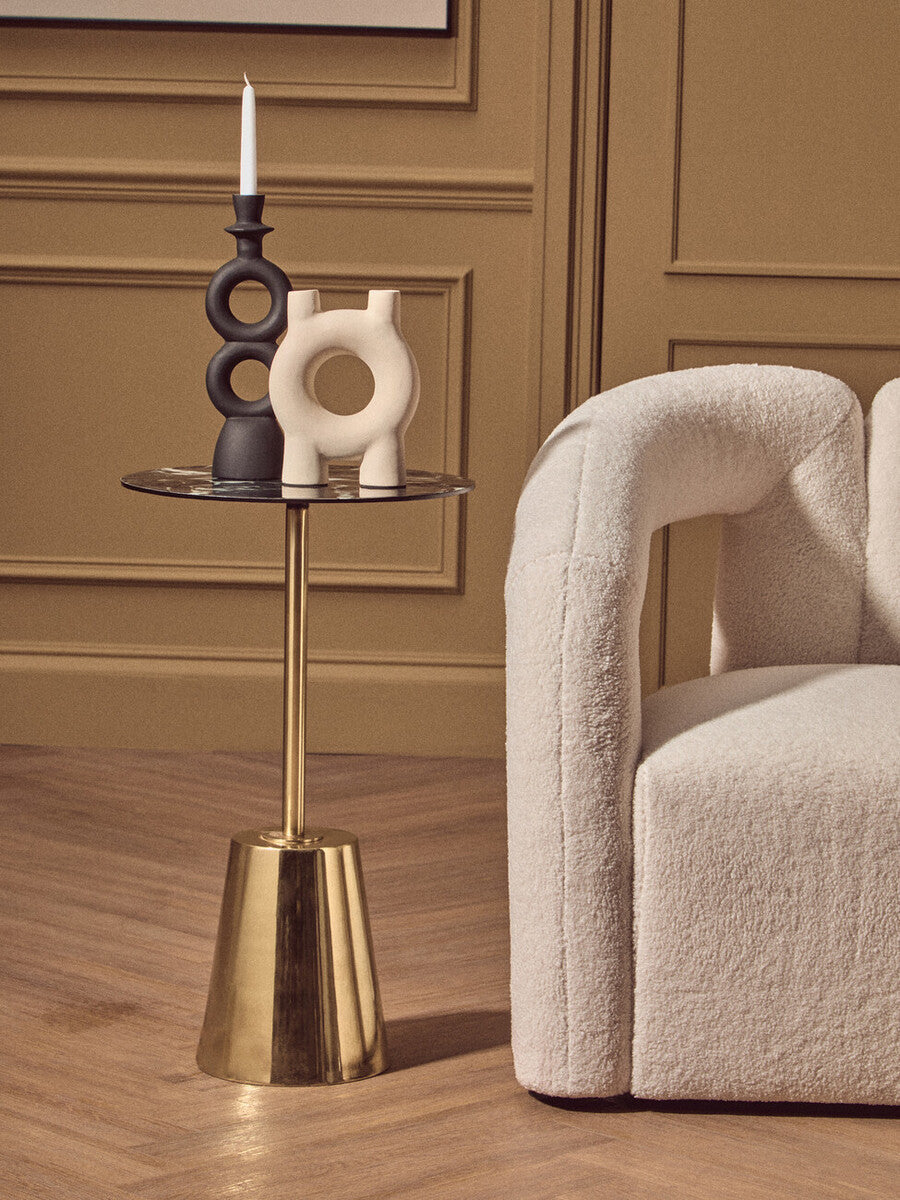 Hapax Small Cream Candle Holder