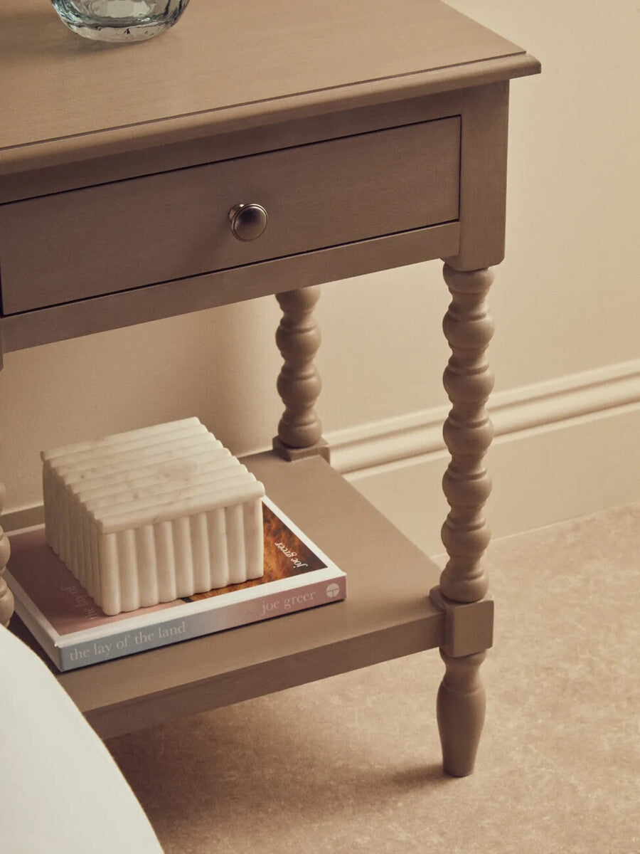 Square White Fluted Marble Box | Savio