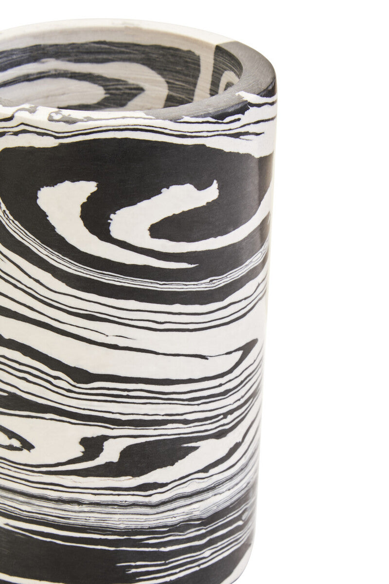 Black and White Marble Two Way Candle Holder | Helsa