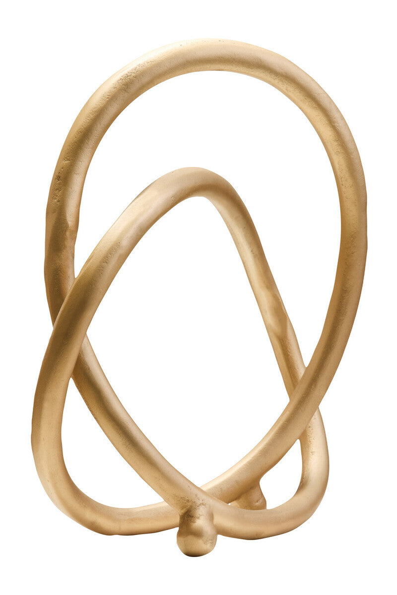 Matt Gold Finish Twist Sculpture | Prato