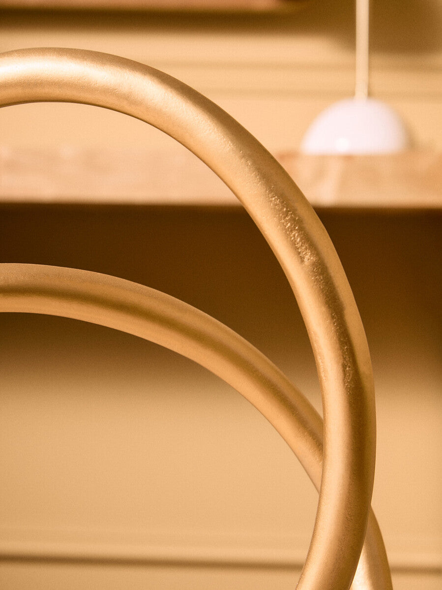 Prato Matte Gold Finish Twist Sculpture