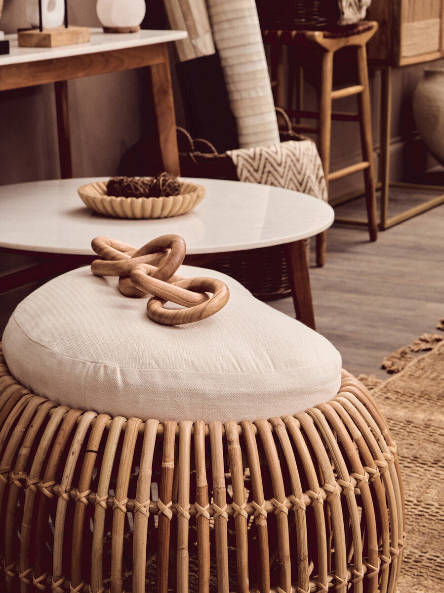 Cato Natural Wood Five Link Table Decor Chain