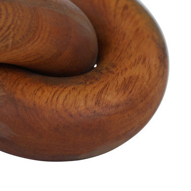 Cato Brown Wood Small Knot Decor