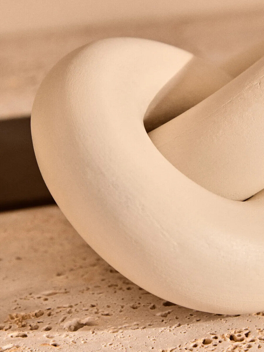 White Wood Small Knot Decor | Cato